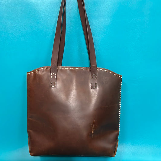 Distressed Leather Tote Bag