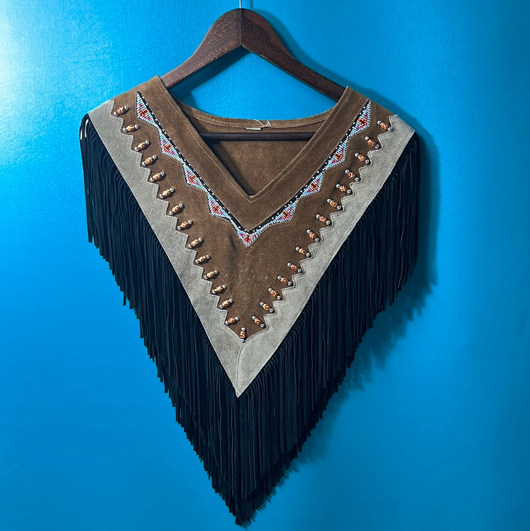 Leather Poncho, None