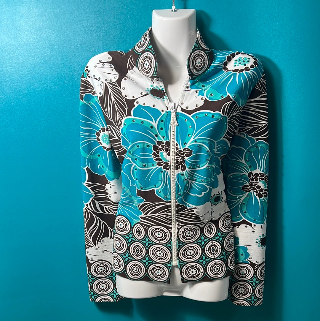 Teal Show Shirt, M