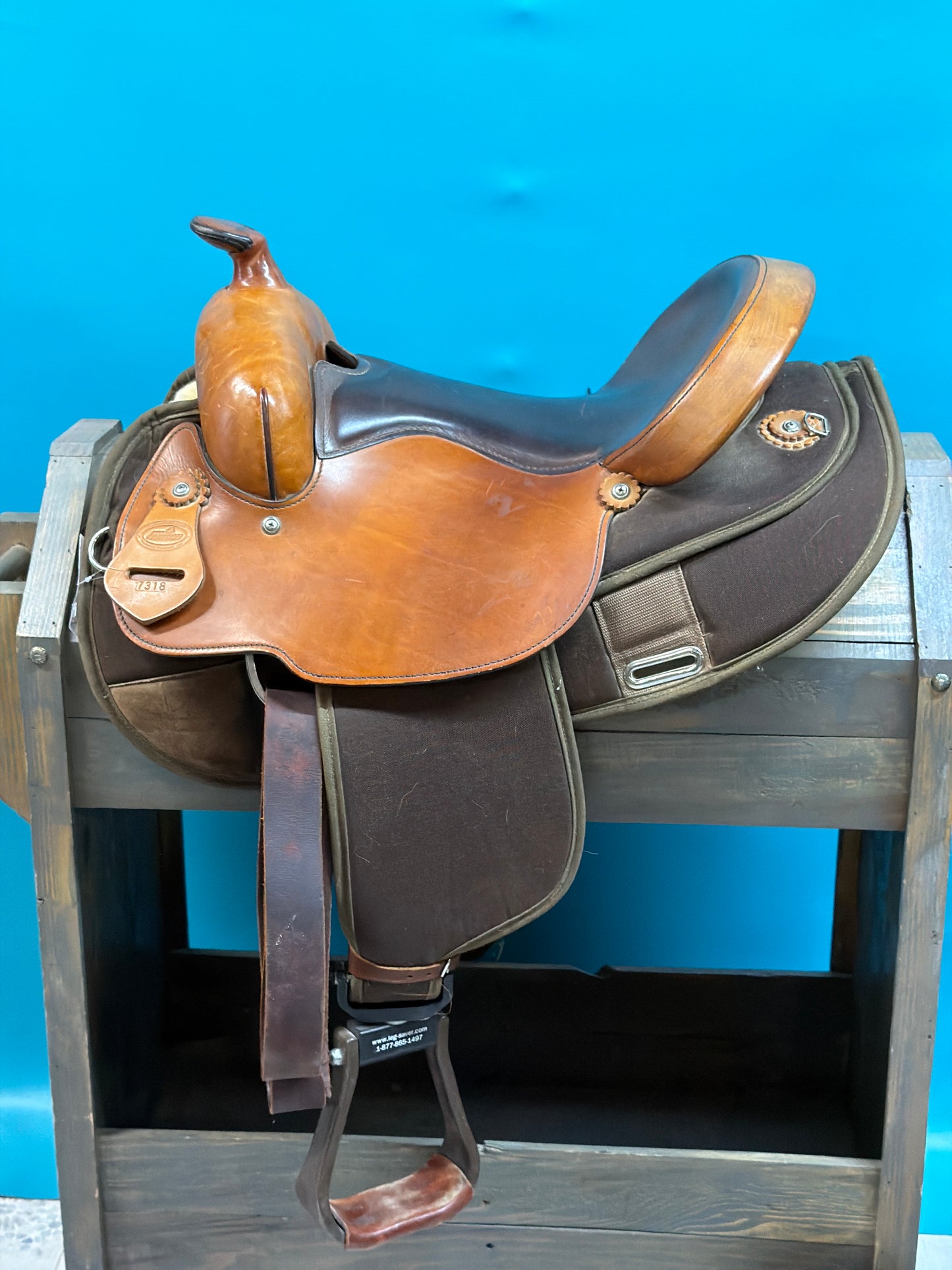 Brown Fabtron Trail saddle, 15