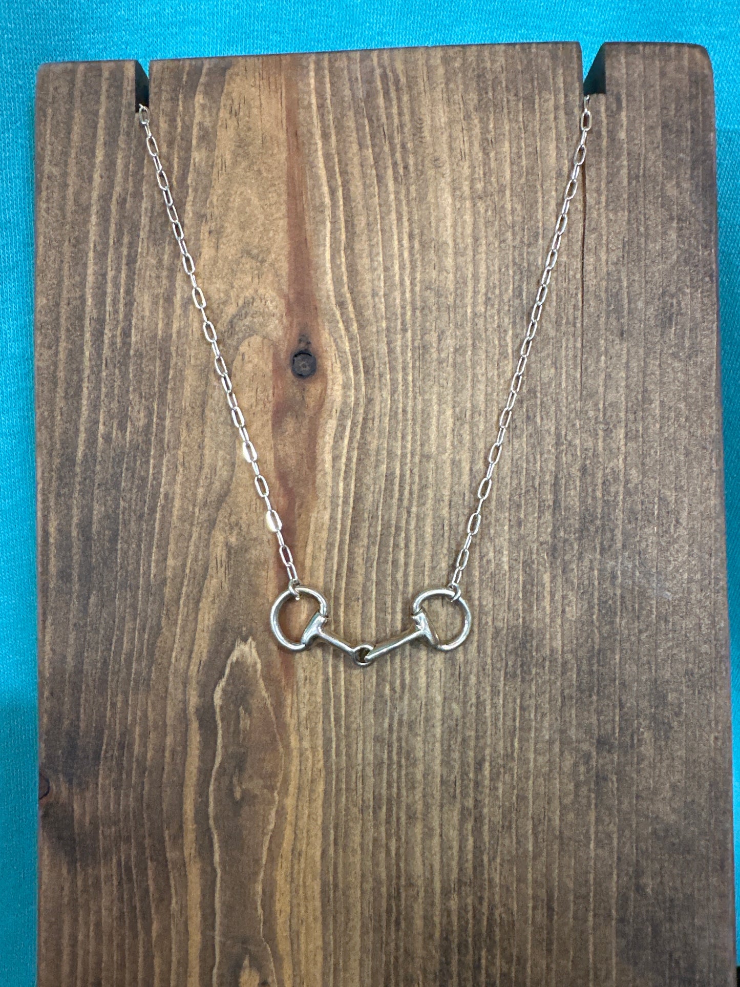 Boho Sol Sterling Silver Snaffle Bit Necklace