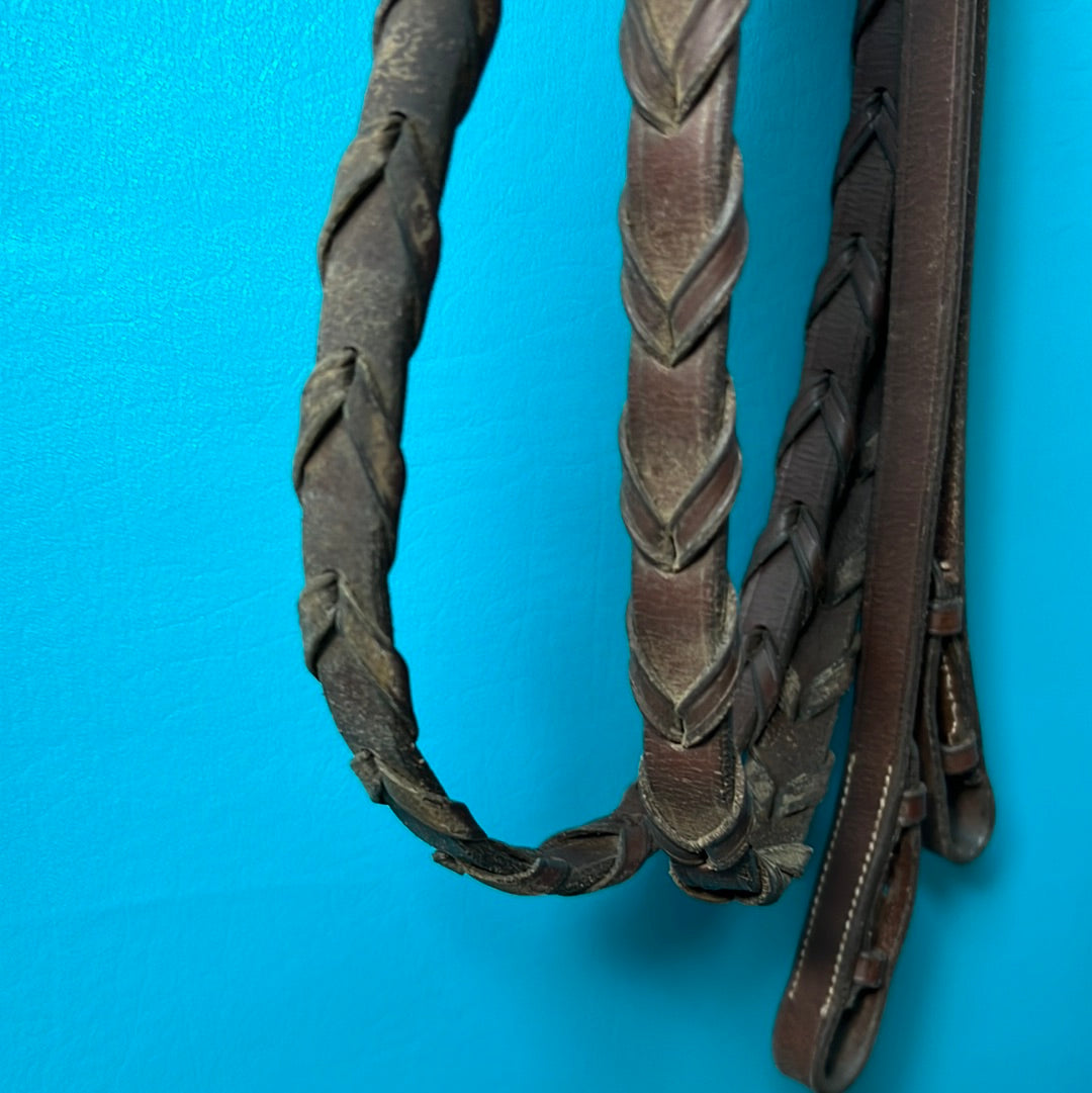 Leather Braided Reins