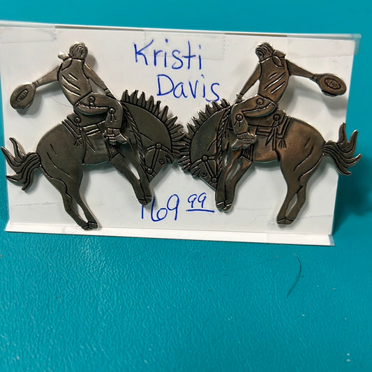 Preloved Articulating Earrings, Silver Jewelry, Kristi Davis