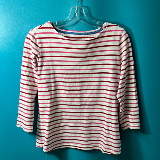 Red/Pink Joules Striped 3/4 Sleeve Shirt