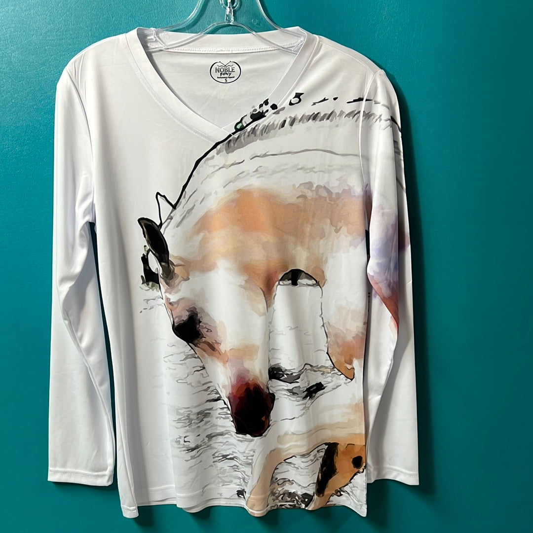 White Noble Pony Sun Shirt, S