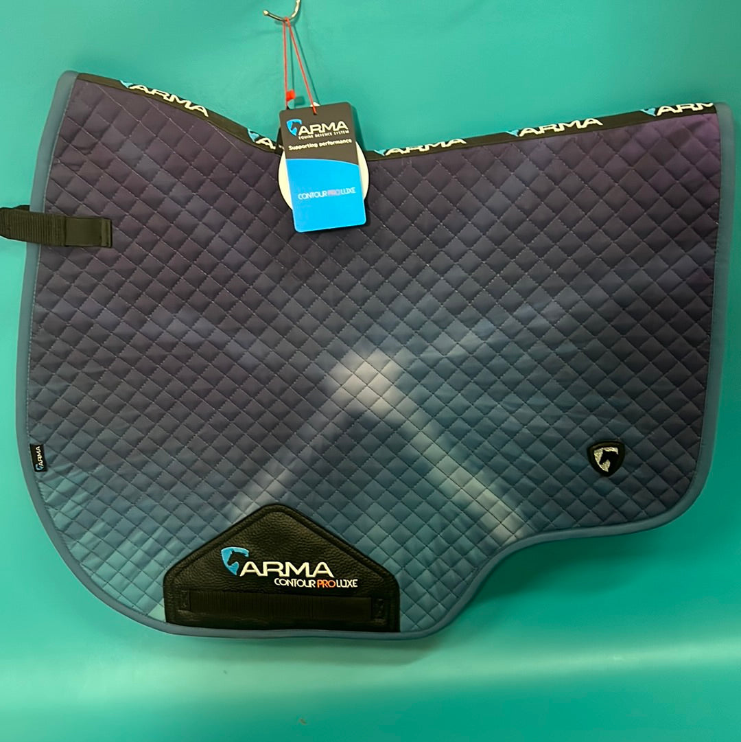 Purple/Teal Arma Tie Dye Saddle Pad, 18"