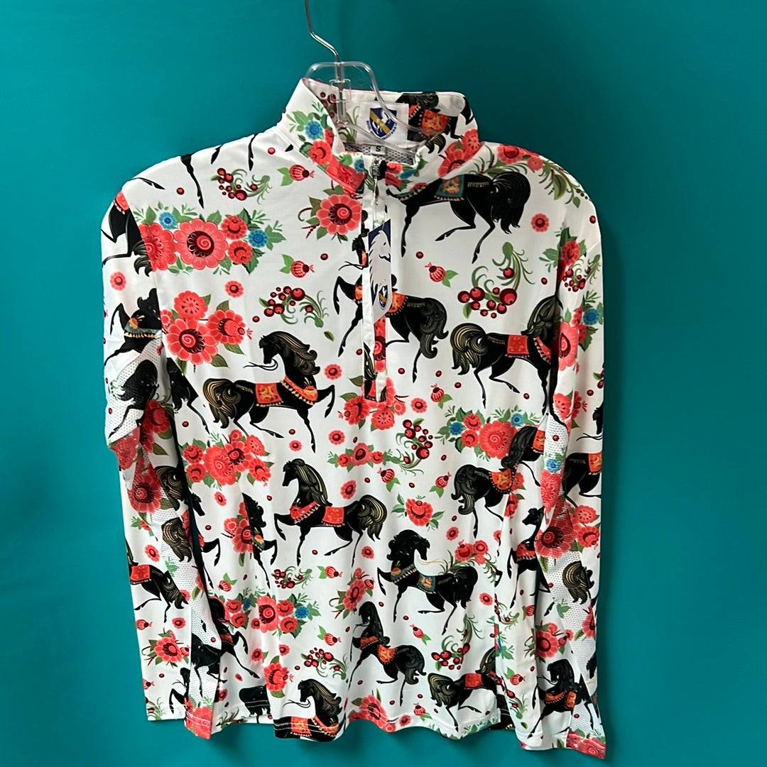 Orange & Black Sunshirt, S