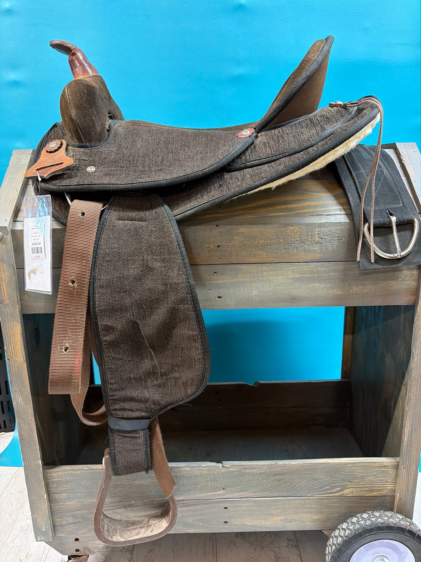 Blue Ridge Synthetic Western Saddles, 15.5