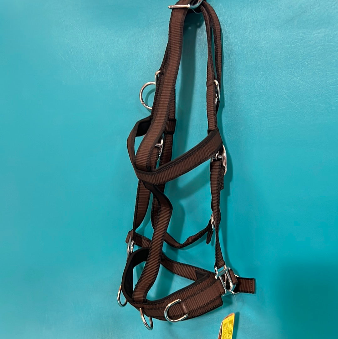 Brown Nylon Training Caveson, Horse