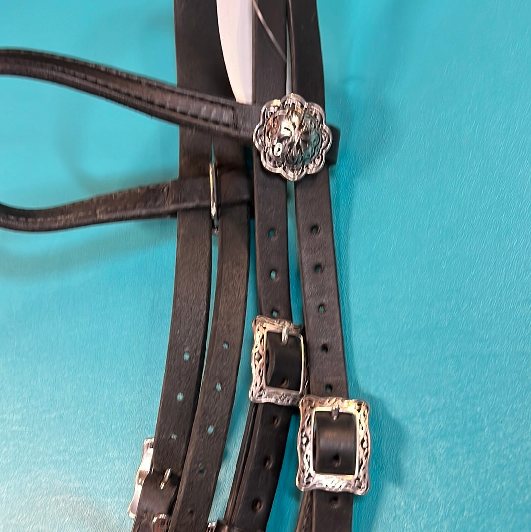 Dr Cooks Bitless Bridle w/Horseshoe Silver