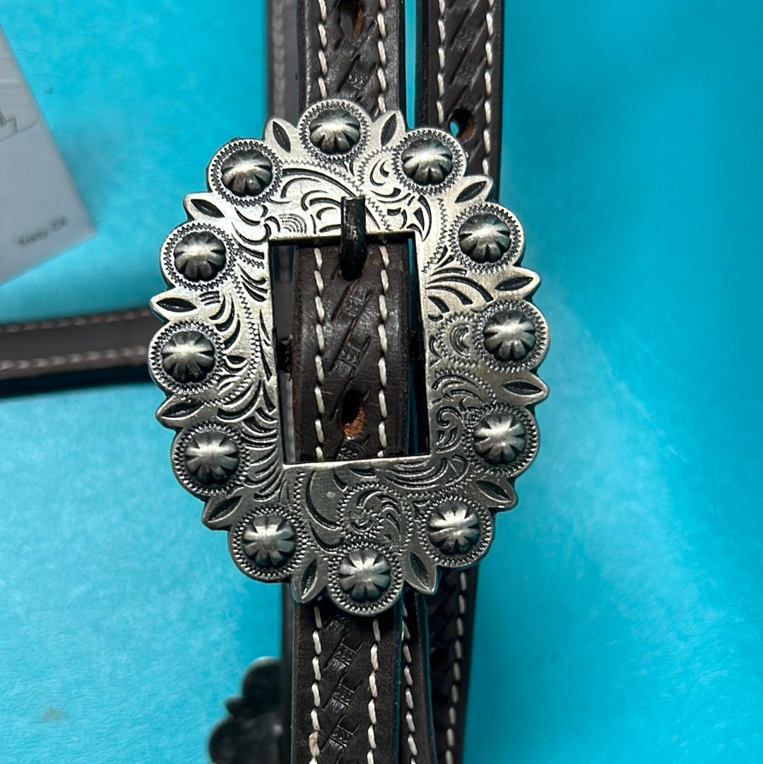 Drk Oil Leather W Browband, Horse