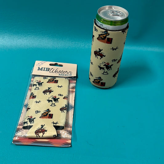 Tan Western Coozies 2 Pack, Tall Can
