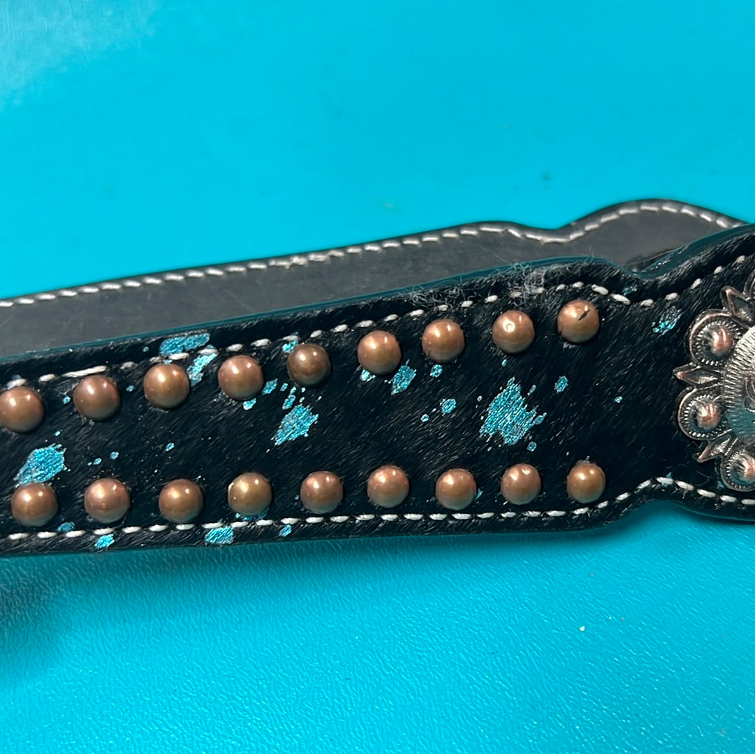 Grewal Dark Oil Leather One Ear, Horse