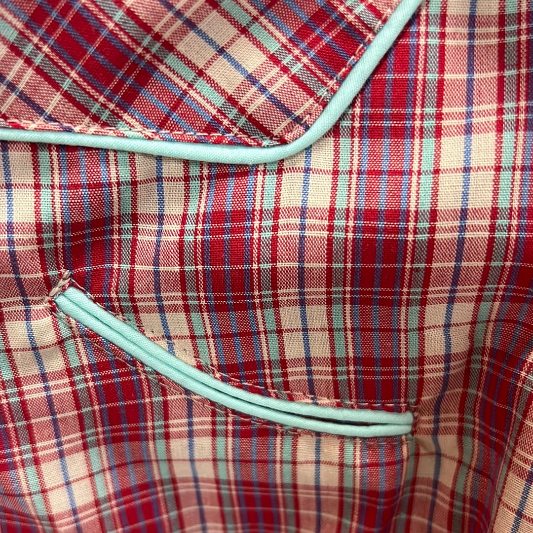 Pink Roper Girls Button Up, Xl