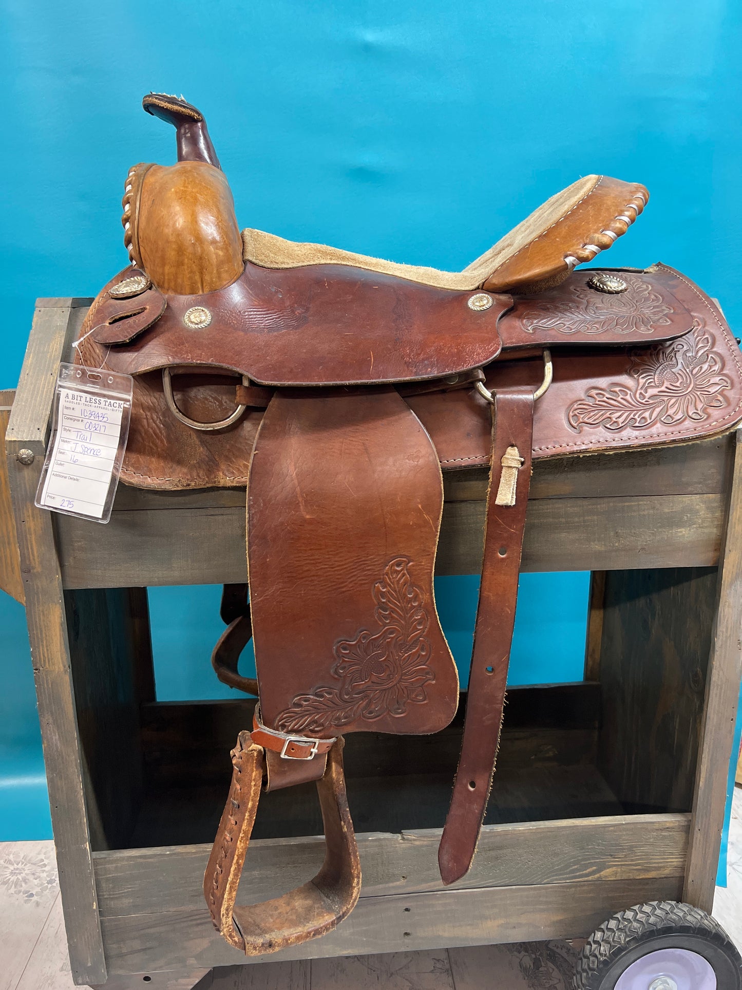 J Spence Trail saddle, 16