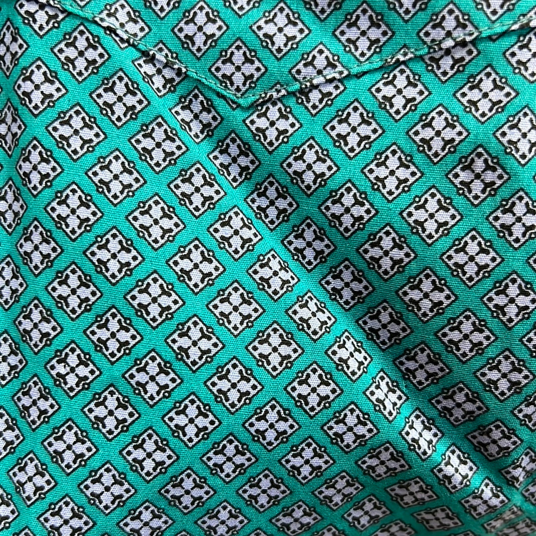 Teal Roper Girls Button Up, S