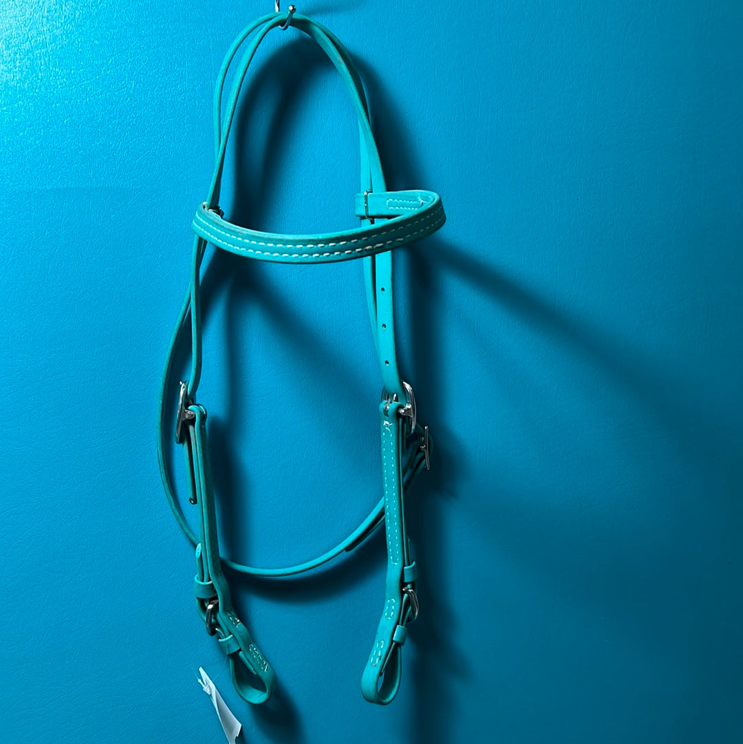 Preloved Beta  Headstall, Teal,Horse