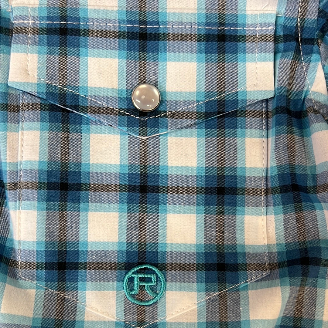 Blue Roper Boys Button Up, XS