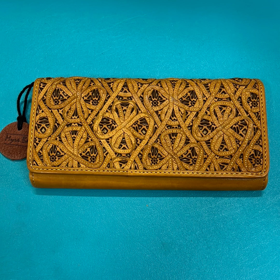 Myra Tan Leather Wallet