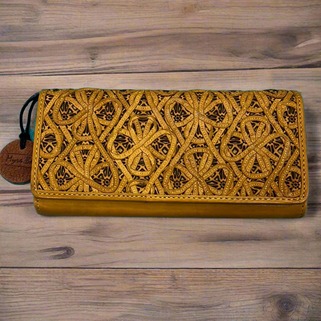 Myra Tan Leather Wallet