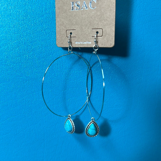 ISAC Hoops W/Turquoise