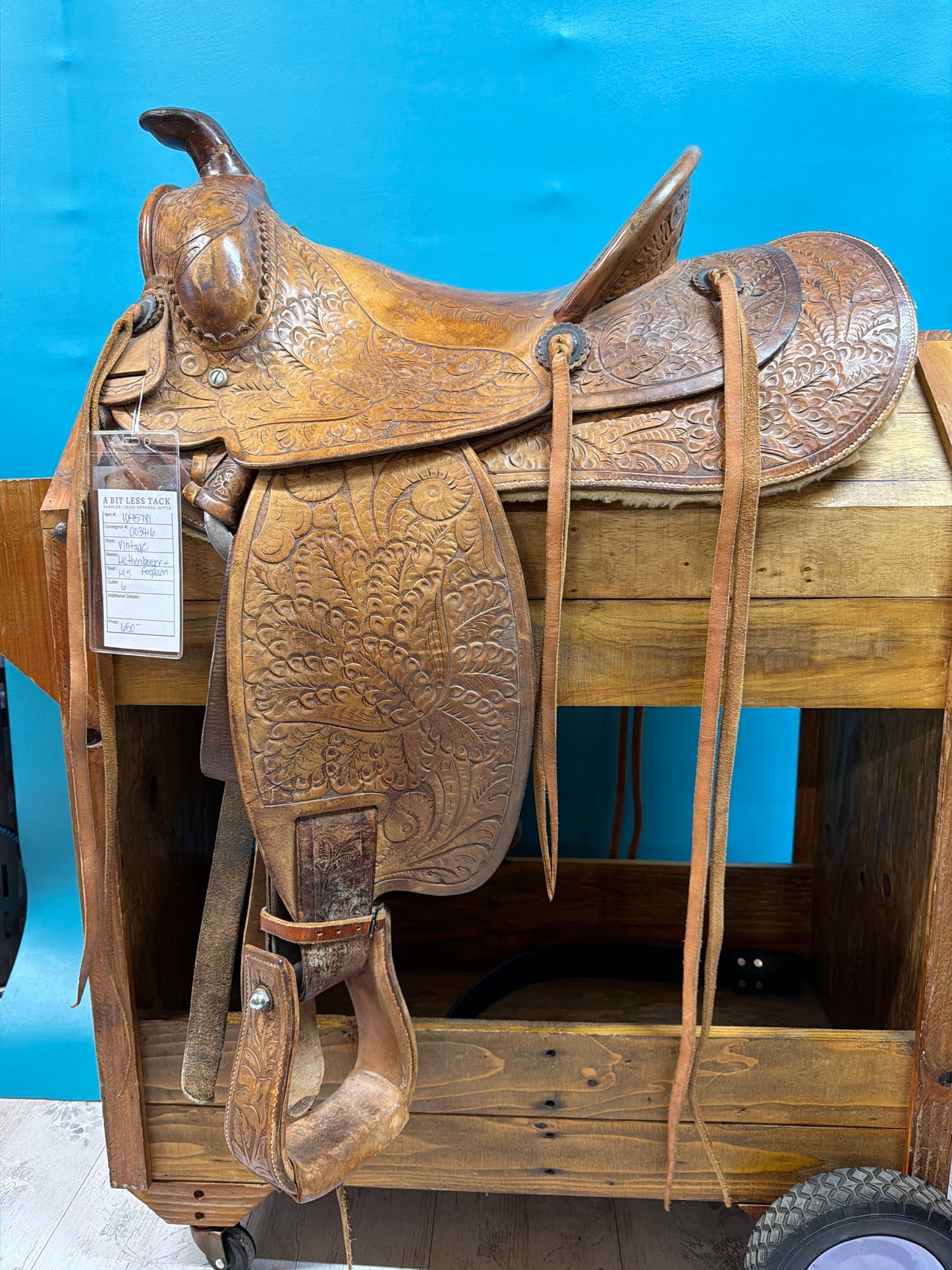 Lichtenberger-Ferguson Vintage Saddle, 14.5