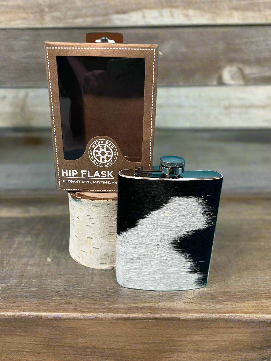 Black Hair on flask, 8oz