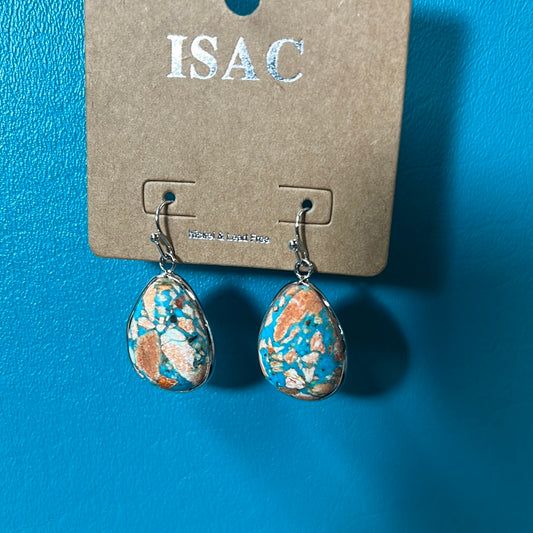 ISAC Coral/Turquoise Teardrop