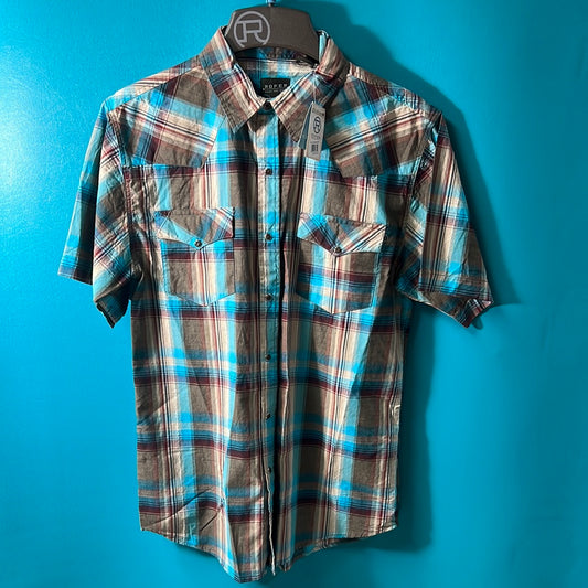 Brown Roper Boys Button Up, M