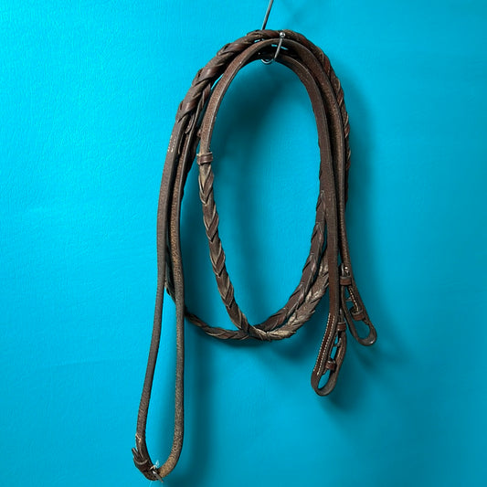 Leather Braided Reins