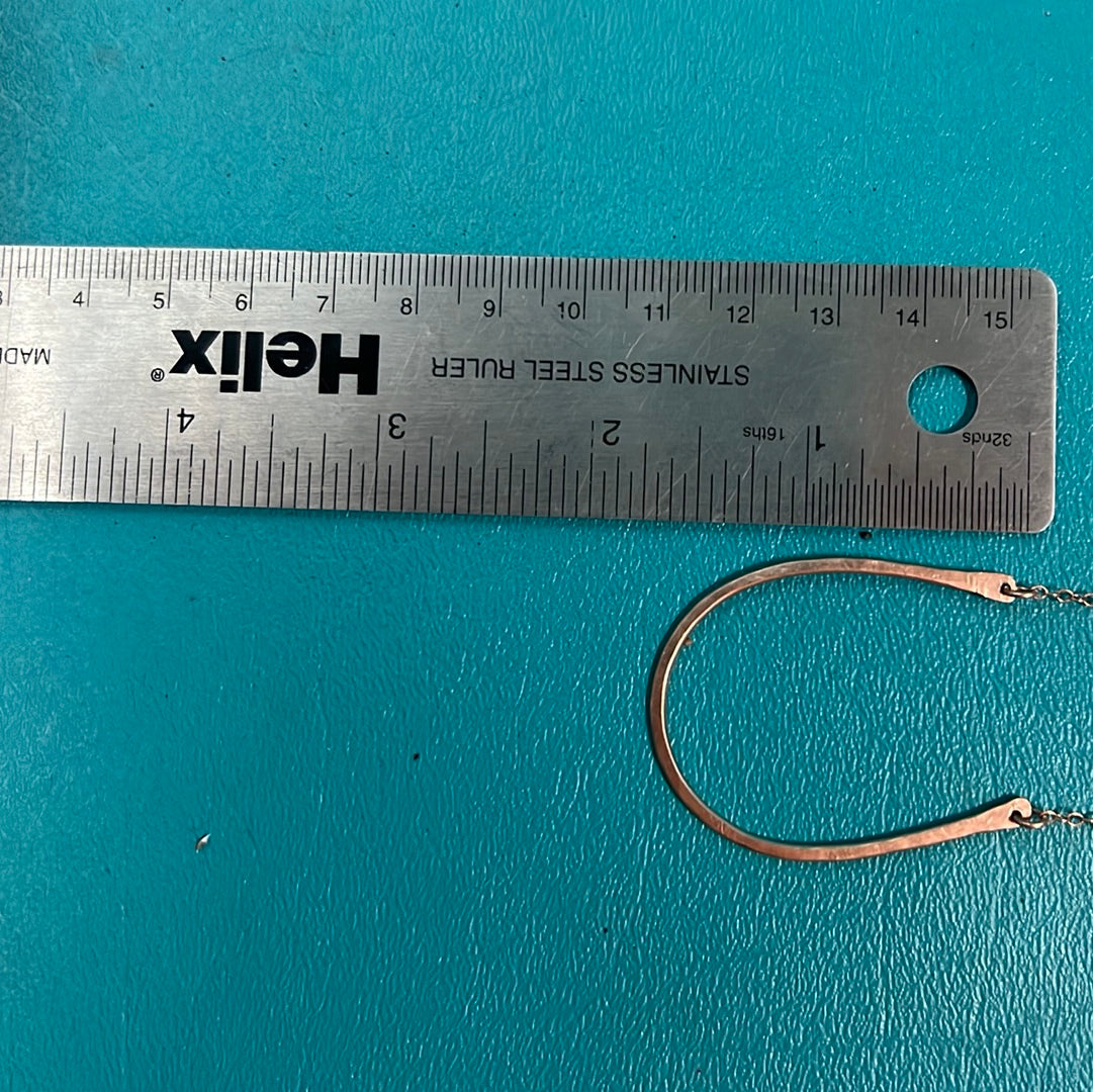 Rose Gold Horse Shoe Necklace, Large