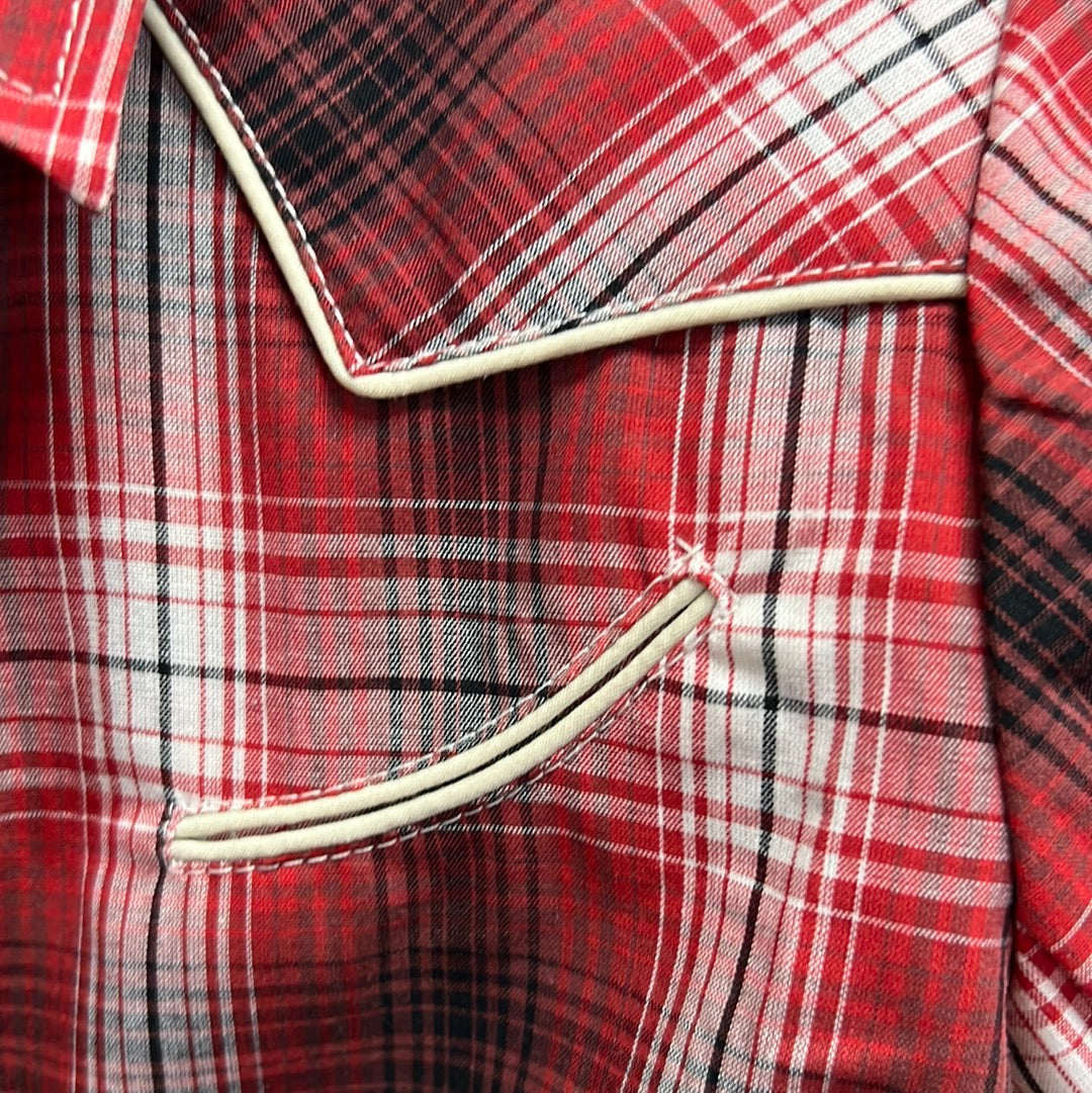 Red Roper Girls Button Up, M