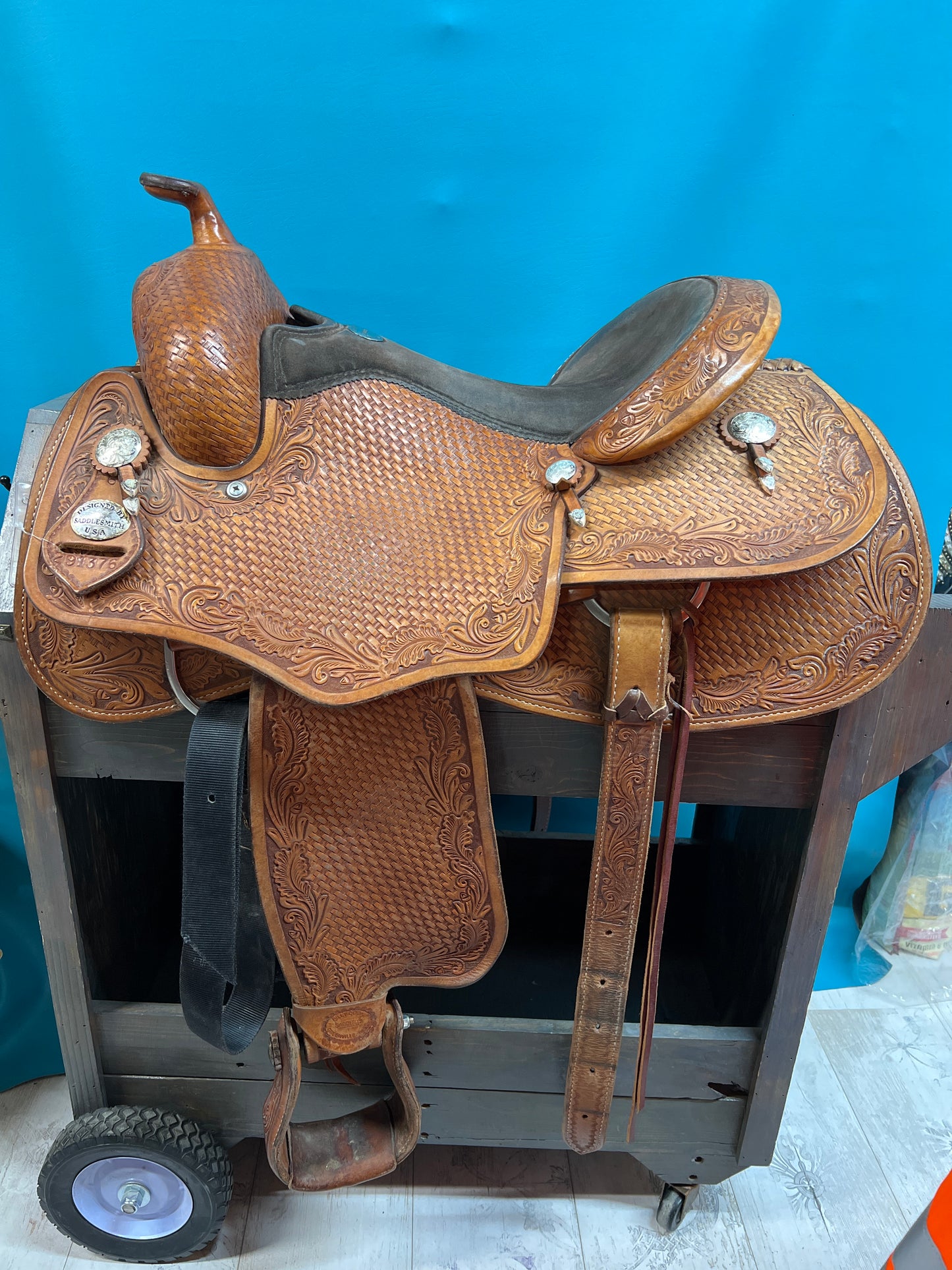Billy Cook* of Greenville Tx Reining Saddle