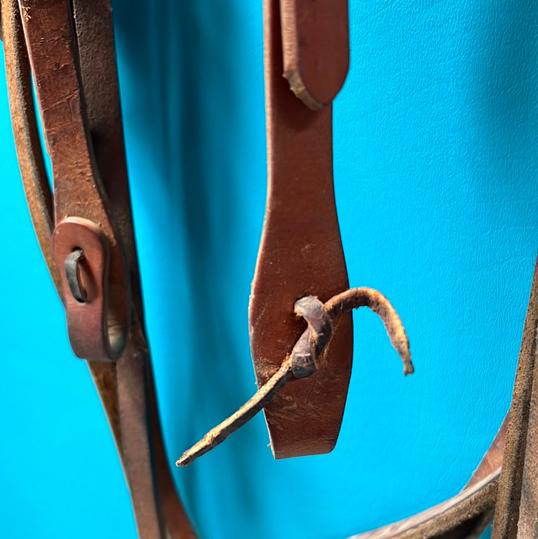 Med Oil  Leather Headstall w/ reins