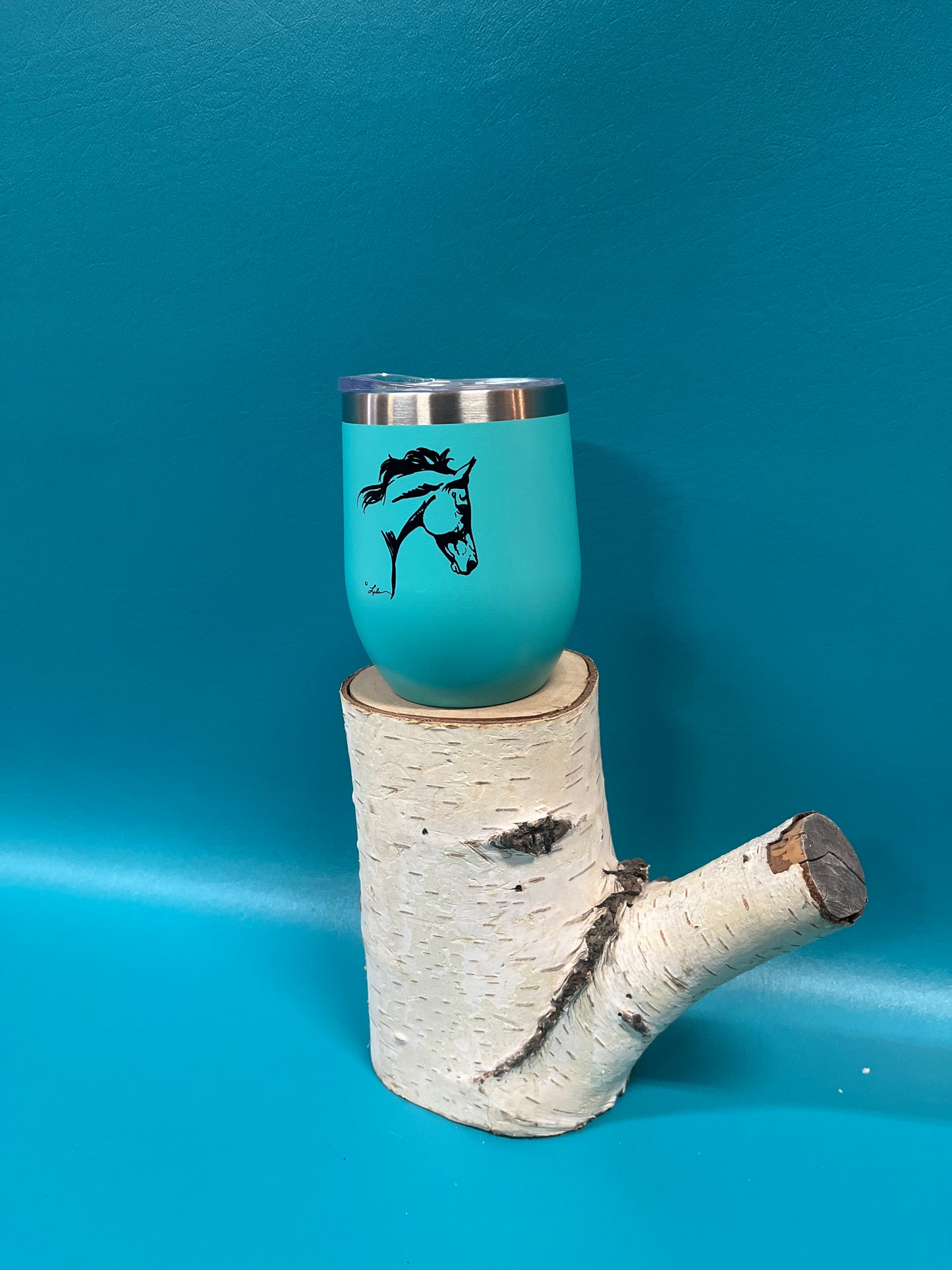 AWST Teal Horse Head Tumbler