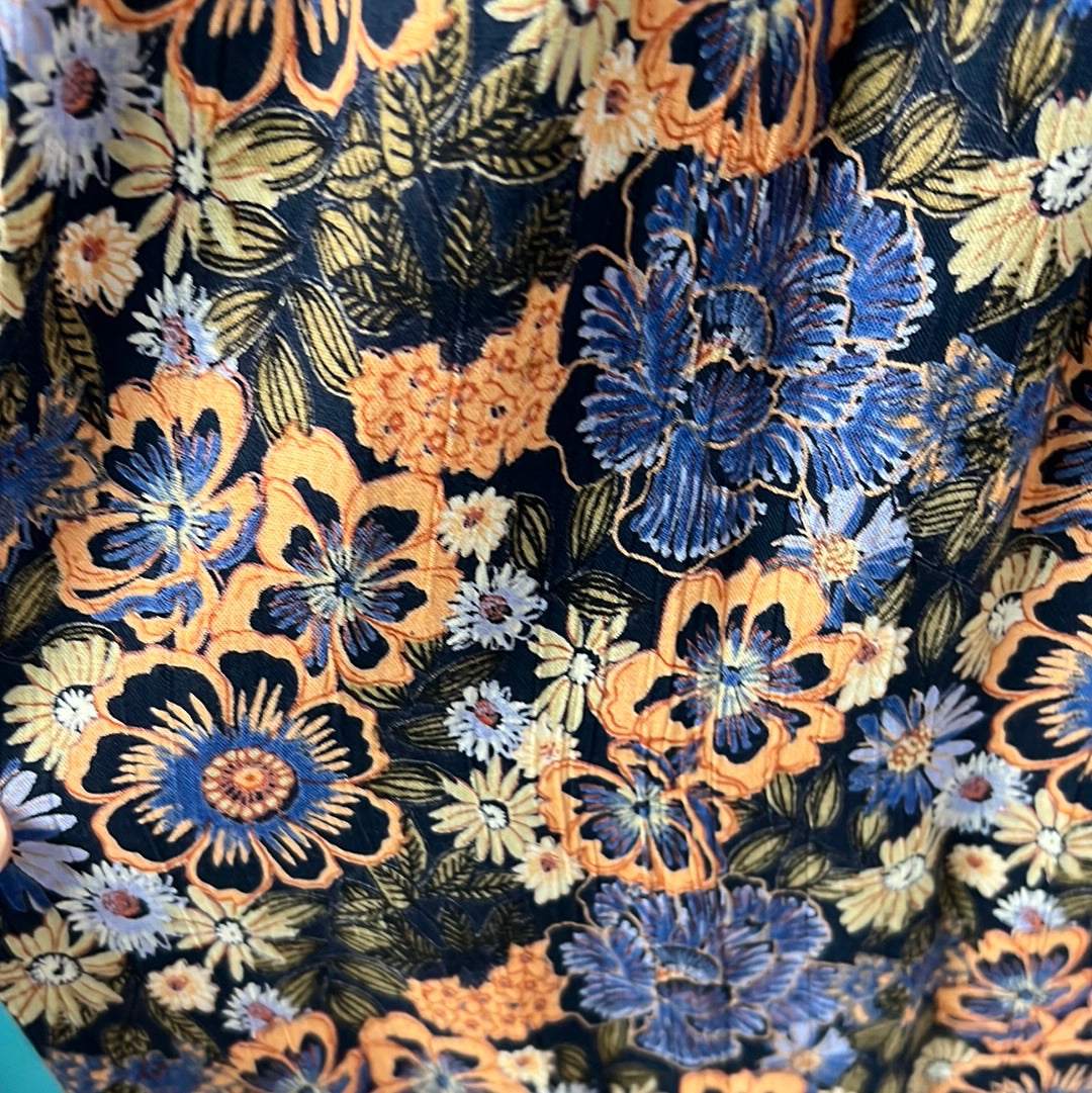 Long Angie Floral Dress, M