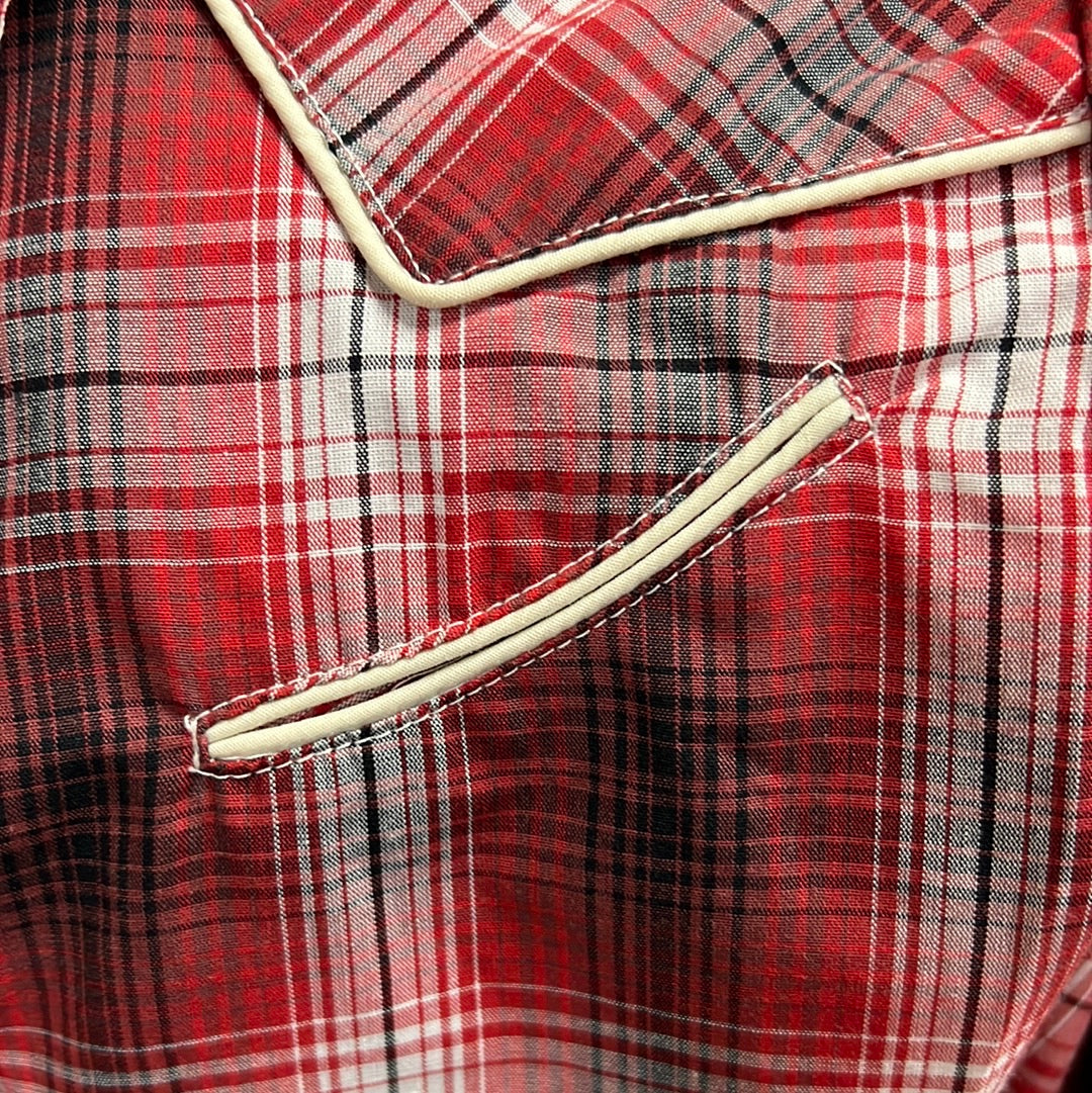 Red Roper Girls Button Up, XL