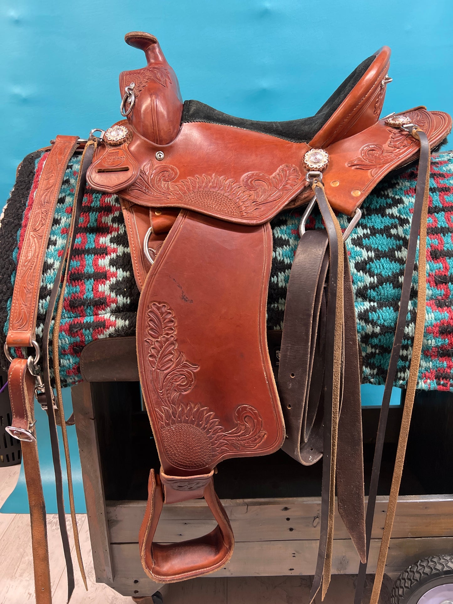 Imus 4 Beat Gaited Trail Saddle, 14