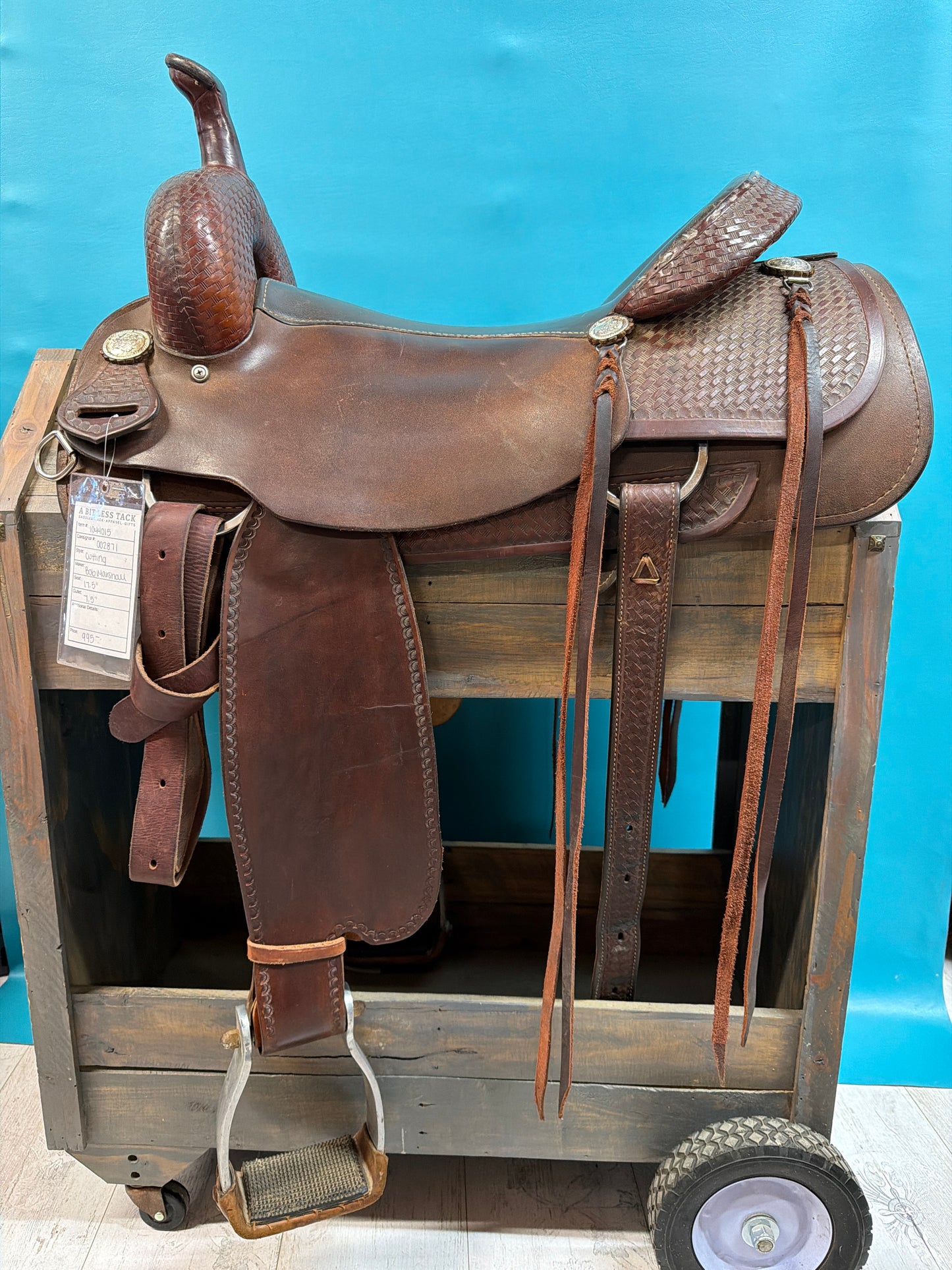 Bob Marshall Cutting Saddle, 17.5"