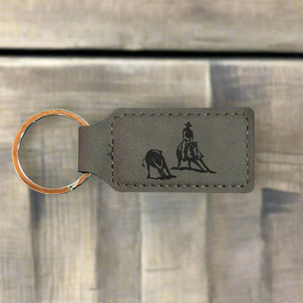 Cutting Horse Key Ring