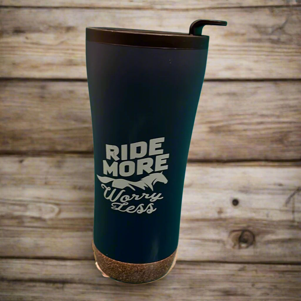 Navy Ride More Travel Mug