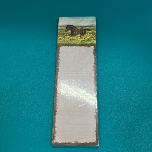 Horse Paper Pad W/Magnet