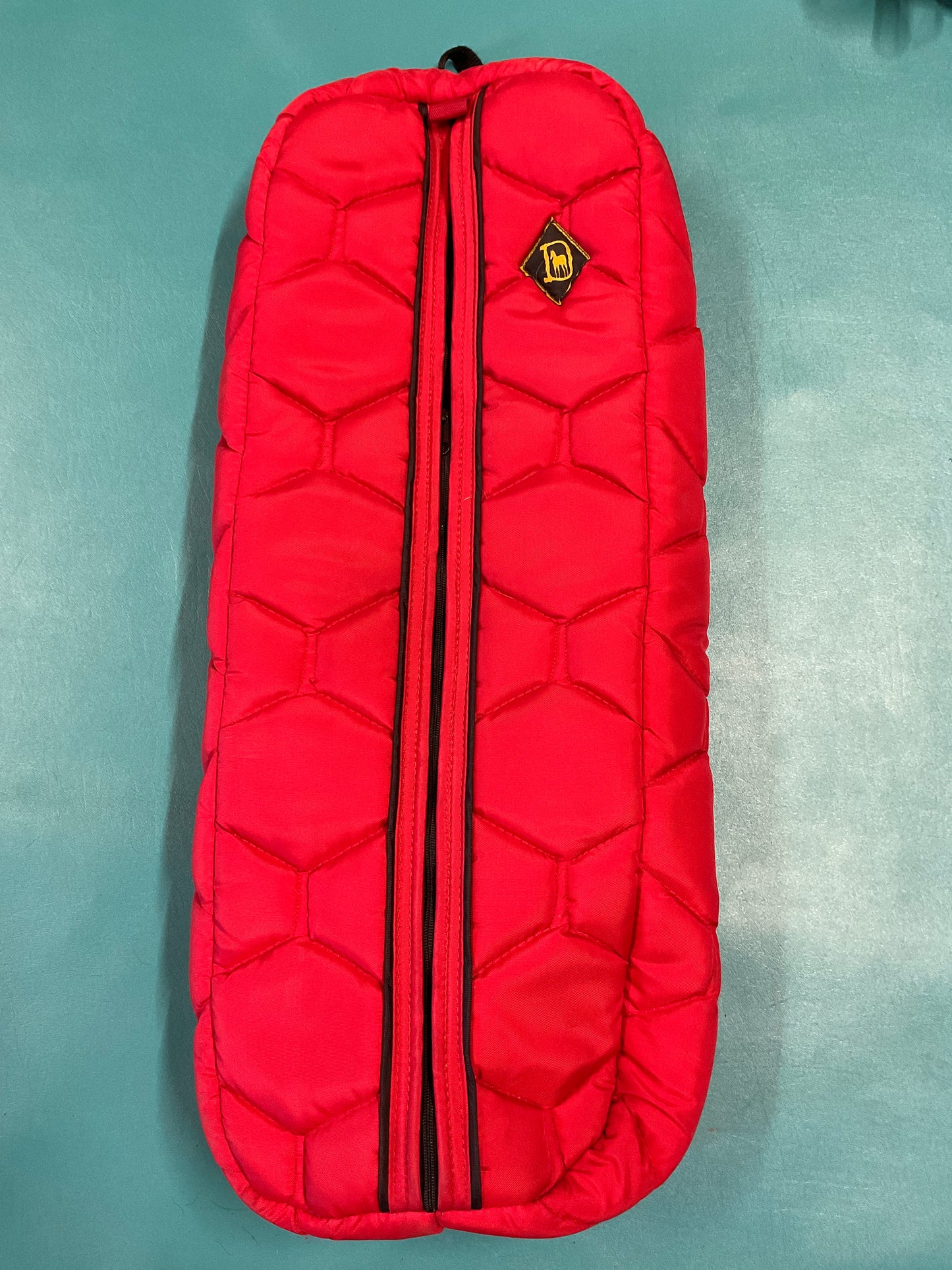 Big D Quilted Bridle Bag, Red