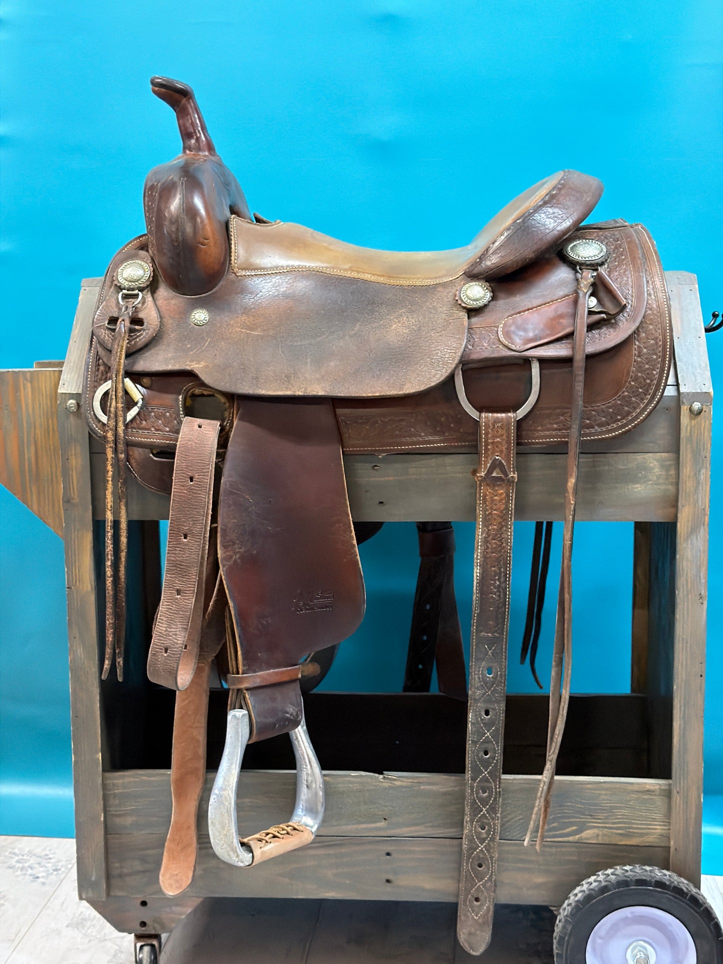 Bobs Custom Cutting Saddle, 16.5