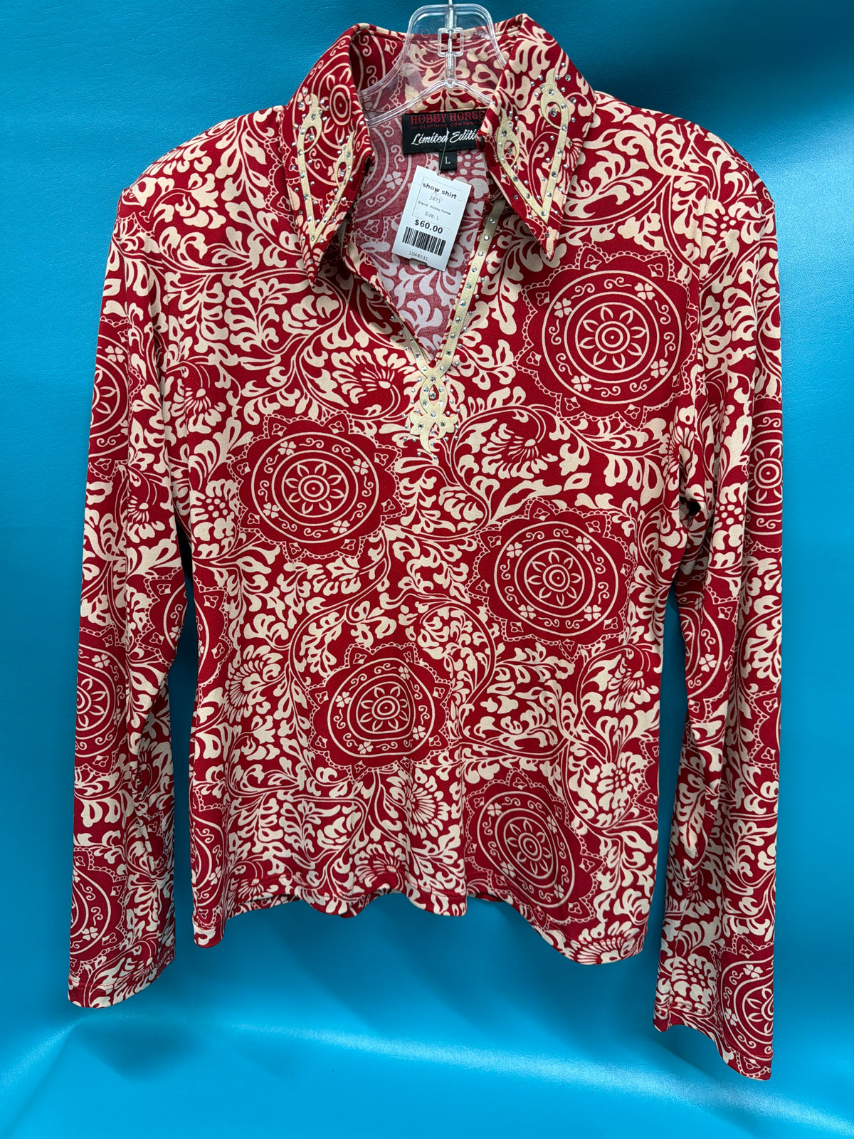 red Hobby Horse show shirt, L