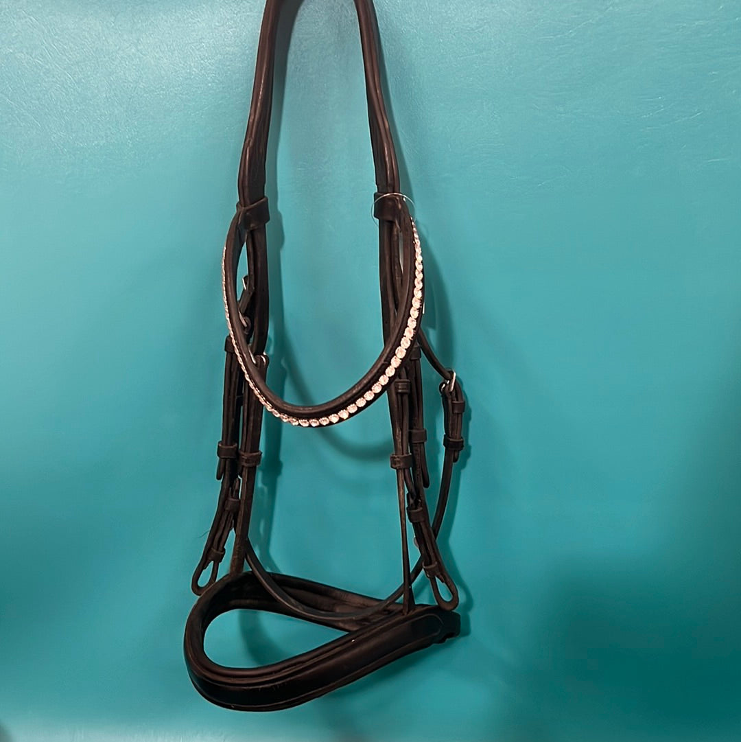 Black Eric Thomas Headstall  W/Bling, Horse