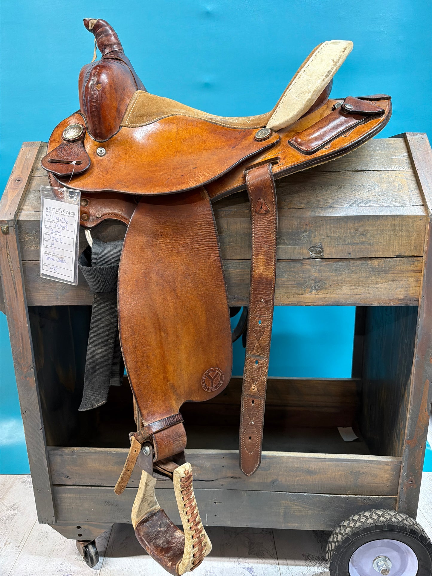 Circle Y Connie Combs Barrel Saddle, 14