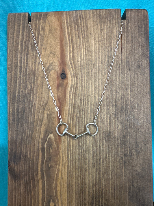Boho Sol Sterling Silver Snaffle Bit Necklace