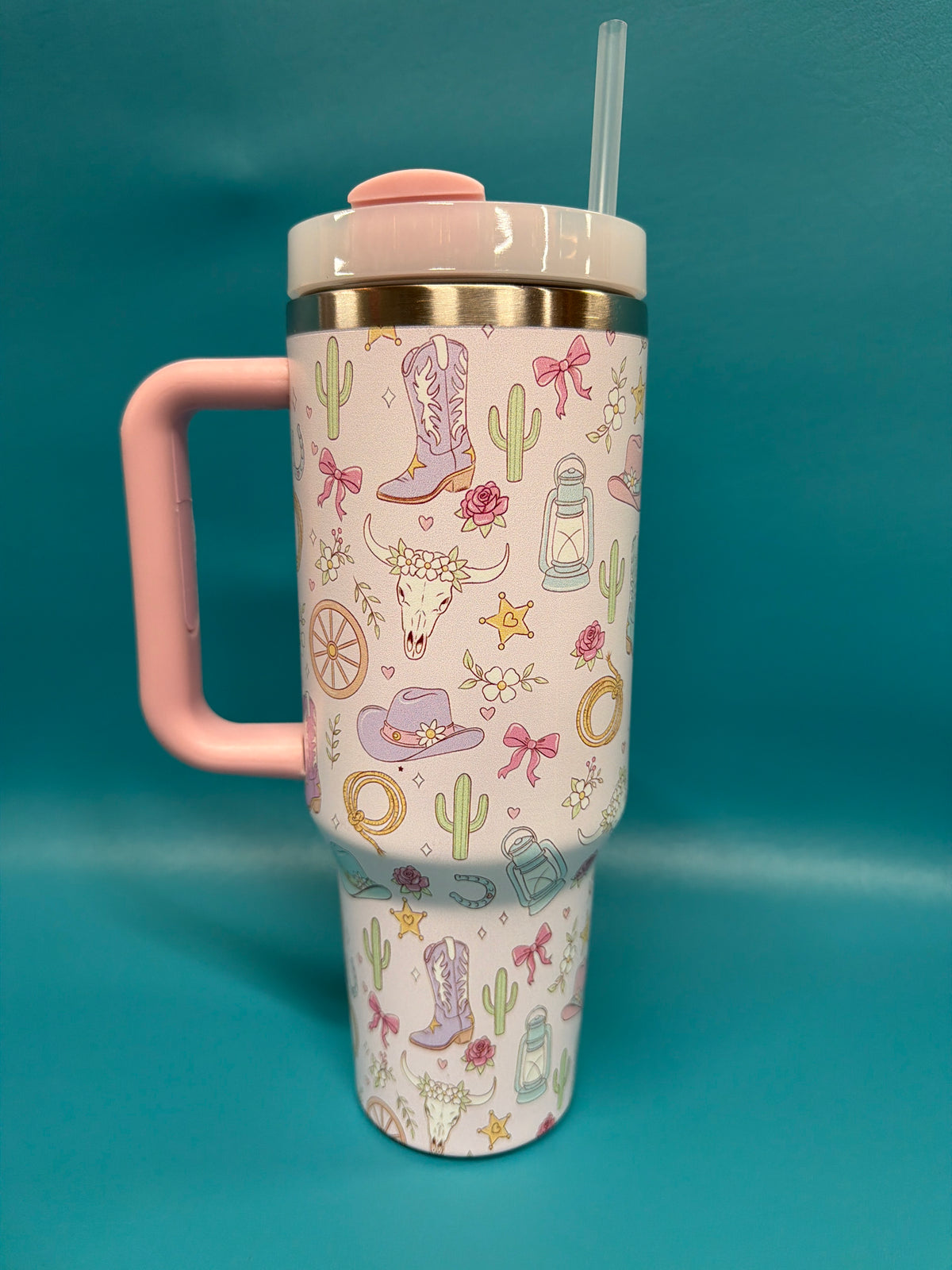 Insulated cowgirl west tumbler, 40oz