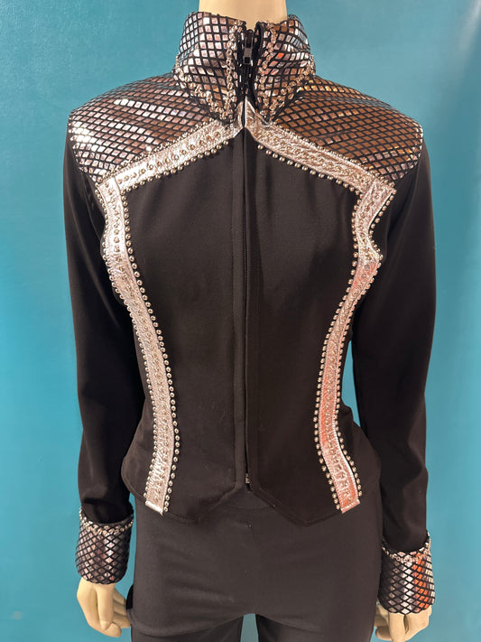 Black/Silver  Custom show shirt, M